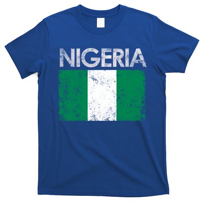 Vintage Nigeria Nigerian Flag Pride Gift T-Shirt