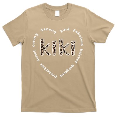 Womens Kiki Grandmother Heart Kiki Grandma Appreciation T-Shirt