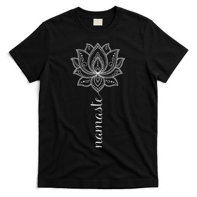 Womens Namaste Mandala Lotus Meditation Workout Yoga Lover T-Shirt