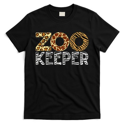 Zookeeper African Animals Zebra Wild Print Savanna Costume T-Shirt