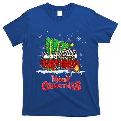 Zyzz Leopard Camping Rv Christmas Pajama Merry Xmas Camper Cute Gift T-Shirt